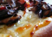 Pizza aux champignons des bois